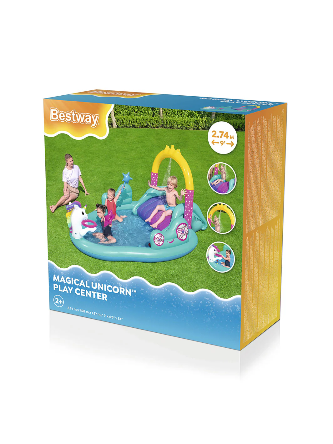 Centro de Juegos inflable infantil 2.74m x 1.98m x 1.37m - Unicornio - Imagen 8