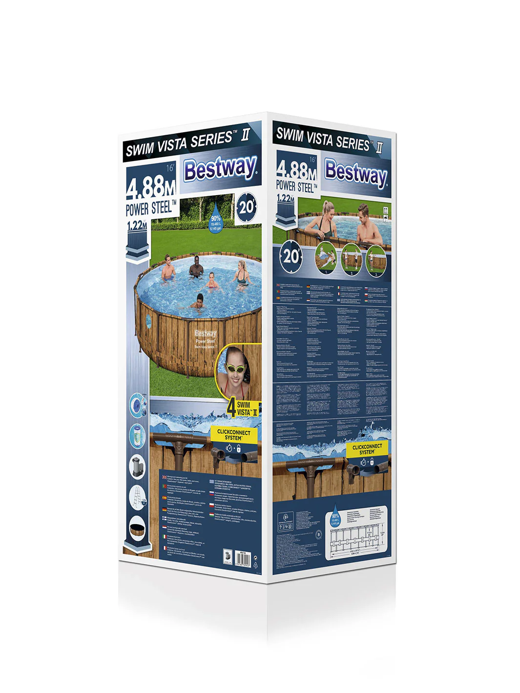 Set de Alberca estructural 4.88m x 1.22m - Power Steel® Swim Vista Series™ - Imagen 6