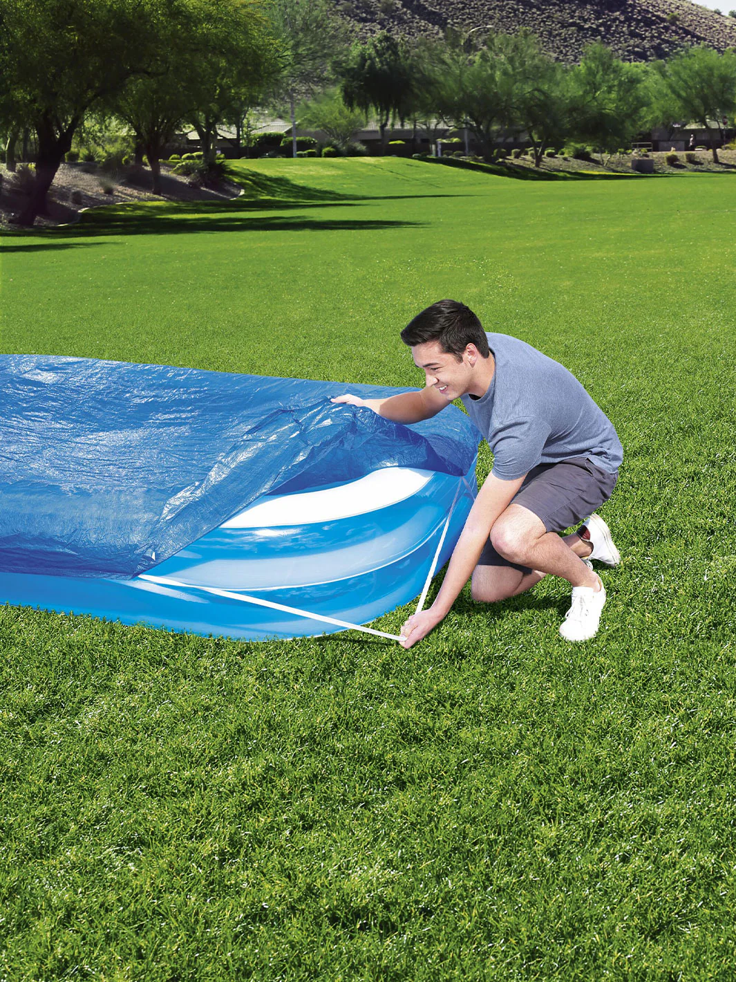 Cubierta Rectangular Bestway para Alberca Inflable 2.62 m x 1.75 m - Imagen 6
