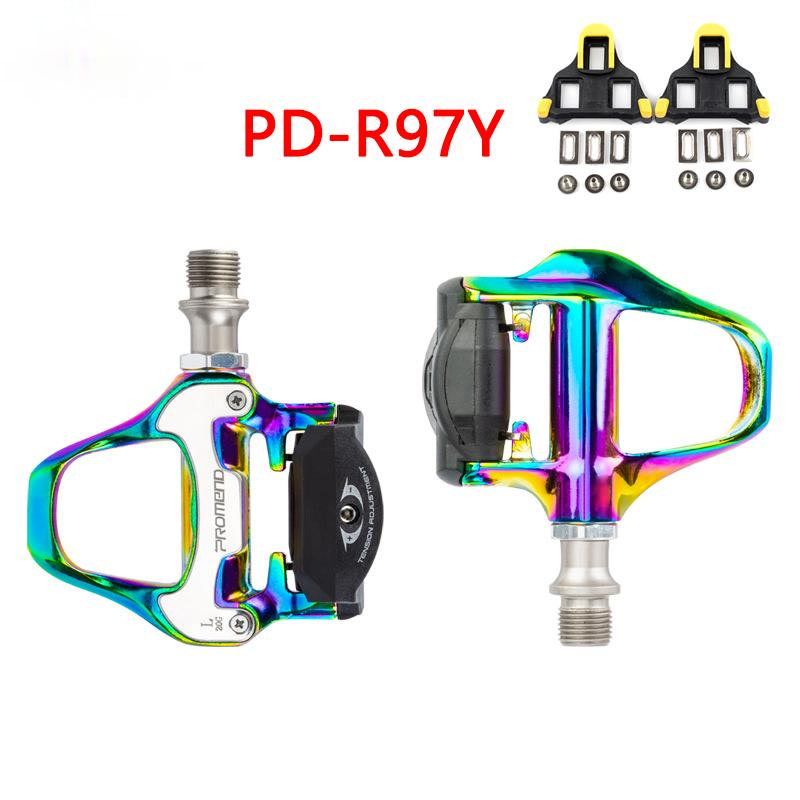 Pedales Promend Automático Neón Ruta Pd-r97y Calas Shimano - Imagen 3
