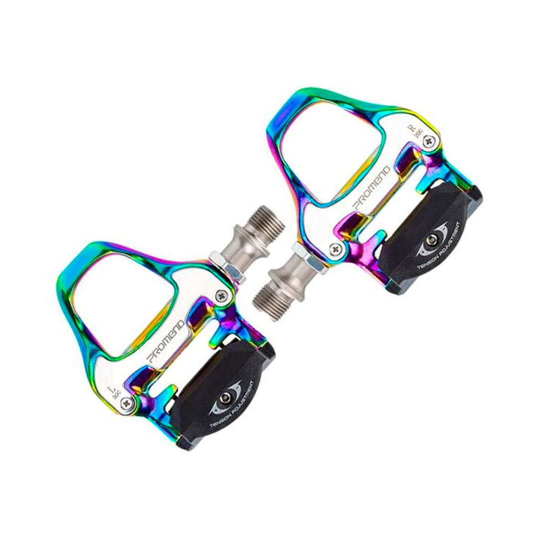 Pedales Promend Automático Neón Ruta Pd-r97y Calas Shimano - Imagen 2